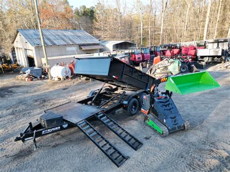 mini skid steer trailer for sale|mini skid steer dump trailer.